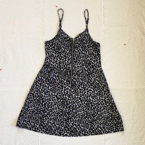 H&M DIVIDED Leopard Print Mini Dress